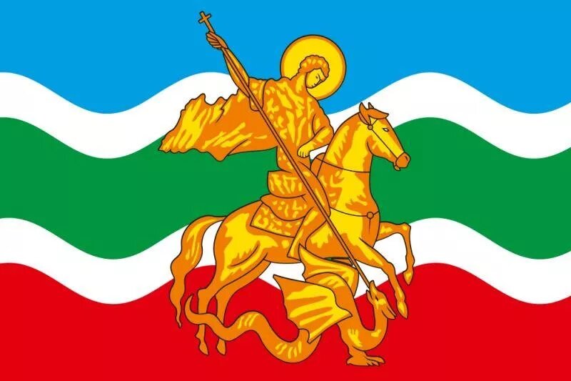 Флаг Жуковского района.